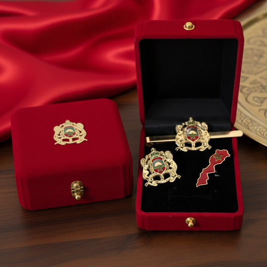 3 Broches Royales Marocaines – Finition Dorée